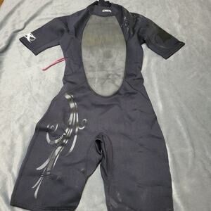 DBX Wetsuit‎ Womens 10 Black Shorty Neoprene Super Comfort Stretch Short Sleeve